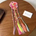 Extension di capelli sintetici colorati trecce mollette con stelle per ragazze bambini dettaglio - 3# Pinza Resina Stella