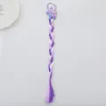Kids synthetic braided hair tie cute star design hair rope ponytail extension accessory - Style 3