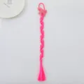 Children pink unicorn braided hair rope cute pony wig extension styling hair accessory - Style 5