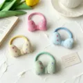 Süße 3D Schleifen Haargummis für Kinder, bunte Waffelstrick Zopfgummis, 4er Set. - Haarbänder 4-teiliges Set