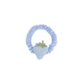 Coletero de pelo fresa cuadros azul lindo elástico para coleta accesorio dulce de moda - Azul