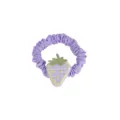Coletero de fresa morada bonito accesorio de pelo de tela dulce para mujeres y niñas - Púrpura