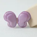 Pince à cheveux papillon double couche pour enfants mignon accessoire DIY pour vêtements - Barrette Violette
