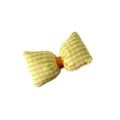 Noeud de Cheveux à Carreaux Jaunes, Élastique Mignon, Accessoire de Cheveux Tendance. - Nœud Carreaux Jaune Matériel Créatif (Sans Pince/Chouchou)