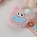 Jolie pince à cheveux monstre en peluche avec grands yeux barrette bec de canard douce - Rose