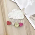 Cute glitter cloud moon hair clip for kids cute side hairpin sparkling barrette - Cloud Hair Clip Style