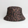 Trendy leopard print bucket hat for outdoor sun protection, classic fashion casual daily wear. - One Size / Bucket Hat / Calico