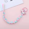 Bambini cartone animato unicorno parrucca treccia estensione rosa pony principessa accessori capelli - 5# Pony in Corsa