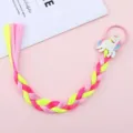 Estensione treccia di capelli unicorno colorata per bambini con simpatico ornamento ed elastico. - 6# Pony