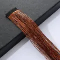 Copper hair tinsel extensions sparkly glitter hair strands shiny bling hair accessories kit - Bronze