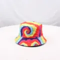 Cappello da pescatore tie-dye colorato, variante di cappello da sole stampato in 3D. - Stile 10