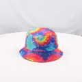 Cappello da pescatore colorato tie-dye, cappello da sole double-face versatile stampa 3D. - Stile 14