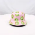 Cappello da pesca rosa con stampa anguria a cartone animato simpatico protezione solare estiva - Rosa Anguria