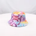 Cappello da pescatore colorato tie-dye, vivace cappello da sole stampato 3D, elegante copricapo streetwear. - Stile 9