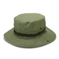 Sombrero de pescador verde militar anti-UV proteccion solar hombre mujer trekking - Talla única / Verde Hierba