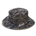 Unisex digital camo boonie hat, outdoor hiking fishing sun protection fisherman cap. - One Size / Gray White Camo