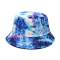 Sombrero de pescador tie-dye para mujer, ideal para protección solar al aire libre y estilo. - Color 1
