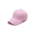 Gorra de béisbol rosa lisa ajustable casual color sólido protección solar variante - Ajustable / Rosa