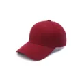 Gorra de béisbol clásica para hombres y mujeres, sombrero de protección solar versátil al aire libre. - Ajustable / Burdeos