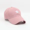 Gorra de béisbol rosa con letras bordadas blancas, sombrero de sol casual para exteriores. - Circunferencia de Cabeza Normal [54-59CM] / Rosa