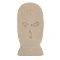Knit balaclava ski mask winter warm windproof three hole cap detail view design - Off White