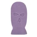 Purple three hole knitted balaclava winter warm windproof outdoor ski mask pullover cap - Light Purple