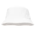 Cappello da pescatore bianco tinta unita classico per protezione solare estiva. - Taglia Unica (54-58cm) / Bianco