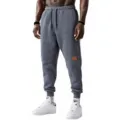 Pantaloni della tuta uomo grigio scuro felpati, jogger casual con cordoncino in vita. - XS / Grigio scuro
