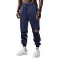 Pantaloni della tuta uomo felpati invernali caldi blu scuro pantaloni casual sportivi - XS / Blu scuro