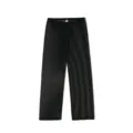 Pantaloni Lunghi Traspassati Rigati Neri Uomo Pigiama Sexy in Rete Abbigliamento Casual - Taglia M / Nero