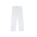Pantaloni lounge trasparenti a righe bianche da uomo pigiama comodo e traspirante. - Taglia M / Bianco