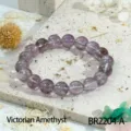 Natuurlijke amethist kralen armband vintage stijl paarse kristallen sieraden cadeau dames - Victoriaanse Amethist (BR2204-A)