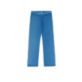 Pantaloni lunghi a righe trasparenti da uomo sexy traspirante pigiama casual estate - Blu