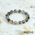 Bunte facettierte Kristallglas Perlen Armband mit goldenen Abstandshaltern stilvoller Schmuck - Stil E (BR2211-E)