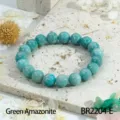 Groene Amazoniet Kralen Armband Natuurlijke Edelsteen Ronde Kralen Sieraden Cadeau - Groene Amazoniet (BR2204-E)