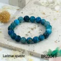 Blauwe apatiet edelsteen kralen armband natuursteen sieraden elegante modeaccessoire voor vrouwen - Larimar Apatiet (BR2204-F)