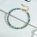 Blaue Facettierte Perlenarmband / Nur Armband