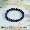 Natuurlijke blauwe tijgeroog edelsteen kralen armband voor heren en vrouwen vintage sier. - Blauw Tijgeroog