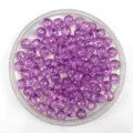 Purple faceted acrylic beads for DIY crafting, jewelry making and beading projects. - 6mm / Purple