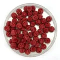 Perles de baies rouges perles acryliques boules pour fabrication de bijoux mariage artisanat - 10mm (1300 Pièces) / Rouge