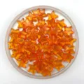 Orange transparent acrylic star beads detail accessory for DIY handmade jewelry making - 11mm / Orange Red