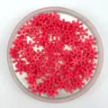 Pink snowflake plastic beads DIY charms craft accessories for phone case nail art 100pcs - Rose Red
