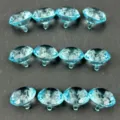 Transparante acryl diamant kristal bedels voor toonbank decor, pen dop en huwelijk tafelarrangement. - 17*20mm / Meerblauw