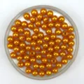 Bright orange ABS plastic pearl beads for DIY jewelry making and craft accessories. - 4mm / Orange Red