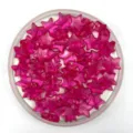 Close-up of pink acrylic star loose beads, translucent DIY jewelry making craft accessory. - 11mm / Rose Red