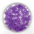 Perle sfuse in plastica viola a forma di fiocco di neve per custodia e nail art DIY. - Viola