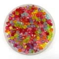 Colorful acrylic bicone crystal beads DIY handmade jewelry crafting accessories material - 6mm / Multicolor