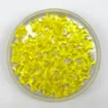 Transparente gelbe Acryl-Sternperlen für DIY-Schmuckherstellung, Basteln und Zubehör. - Gelb