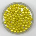 Yellow imitation pearl ABS plastic beads for DIY jewelry making, crafts, and bag accessories. - Yellow