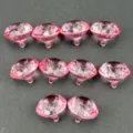 Pink acrylic diamond rhinestones for cabinet decor, wedding display, 17x20mm plastic gems. - 17*20mm / Pink
